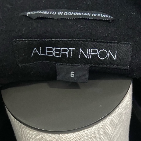 Albert Nipon - BEAUTIFUL wool cashmere mink coat size 6 - Picture 3 of 10